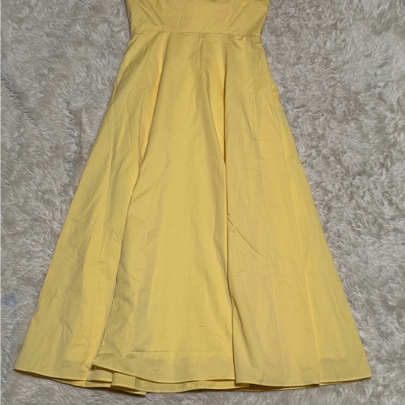 House of CB Butter Yellow Clarabelle Strapless Dress - Size Large Fuller Cup - Picture 3 of 7